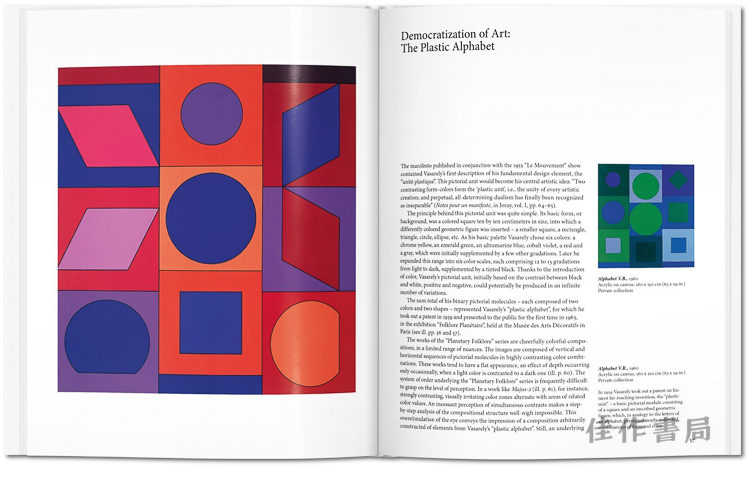 vasarely维克多瓦萨雷利英文原版绘画画册taschenbasicart系列