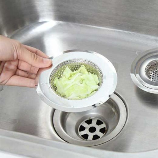 水槽过滤网厨房下水道水池滤网防堵防臭洗碗池通用不锈钢地漏