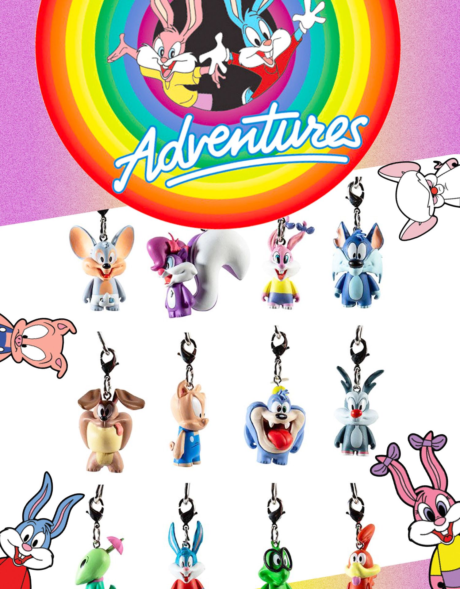 kidrobot兔宝宝历险记钥匙扣系列盲盒tinytoonskeychainseries