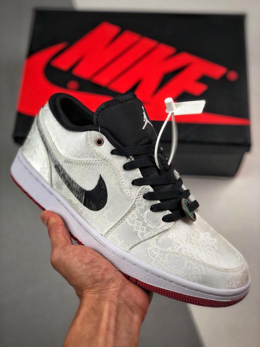 男鞋clotxairjordan1low乔一低帮白丝绸板鞋aj1低帮