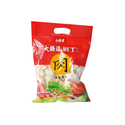 大桥道剁丁水饺1kg袋口味随机