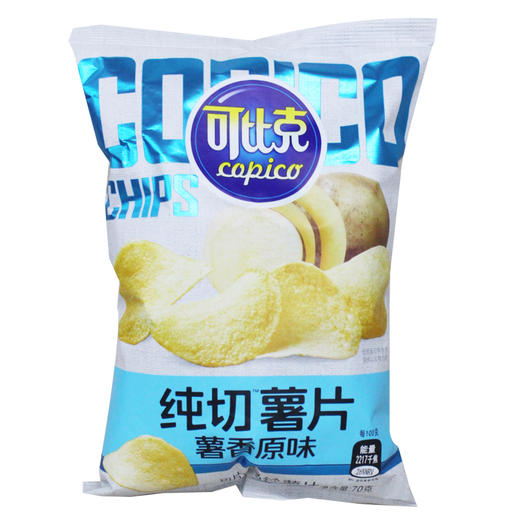 可比克薯香原味纯切薯片70g袋