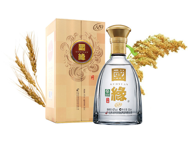 42度对开国缘(550ml装)整箱装550ml*4瓶