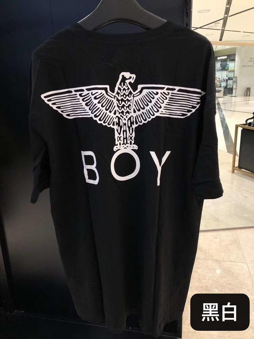 韩国免税店boy最新款翅膀logo简洁半袖长t恤
