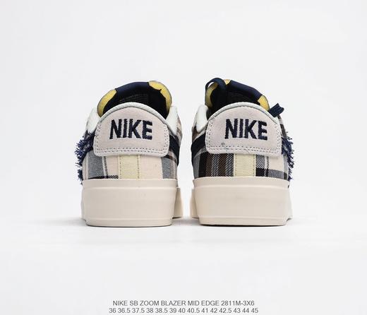 【潮牌【潮牌】耐克nike zoom blazer low 解构拆钩补丁开拓者灰黑