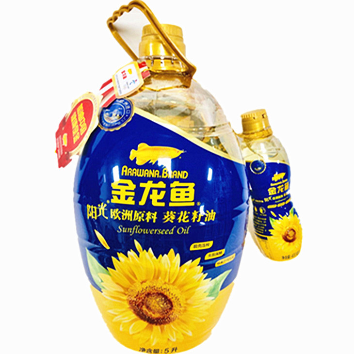 ②金龙鱼阳光葵花籽油5l 400ml/提*1提