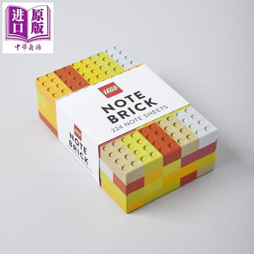 中商原版乐高便签纸橙黄砖面趣味礼品英文原版legornotebrickyellow