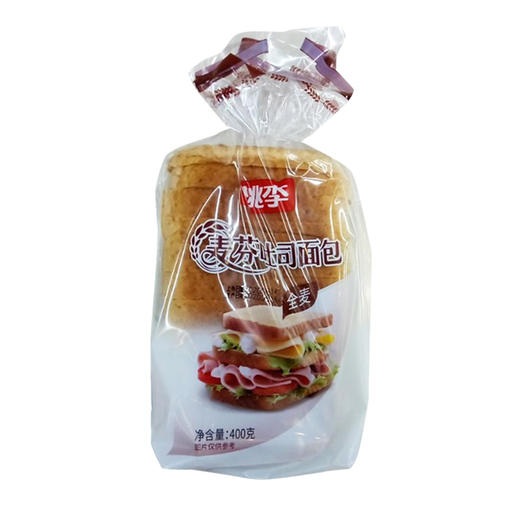 桃李麦芬吐司全麦面包 400g/包