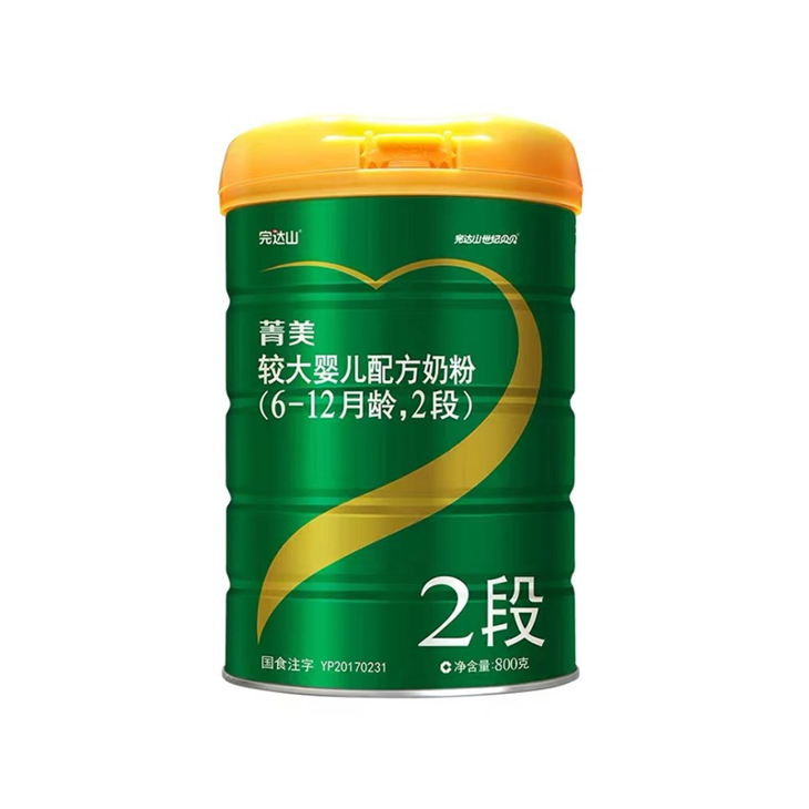 完达山菁美 较大婴儿配方奶粉2段800g(新包装)