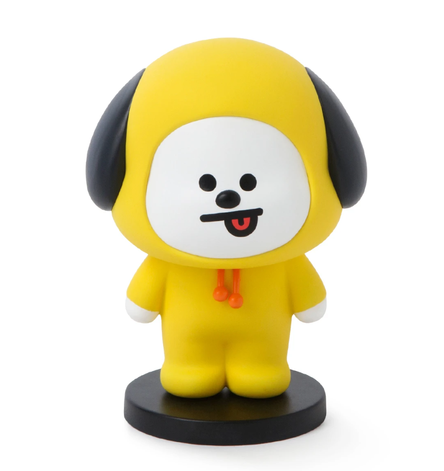 bt21chimmyactionfigurel黄色小狗可动人偶
