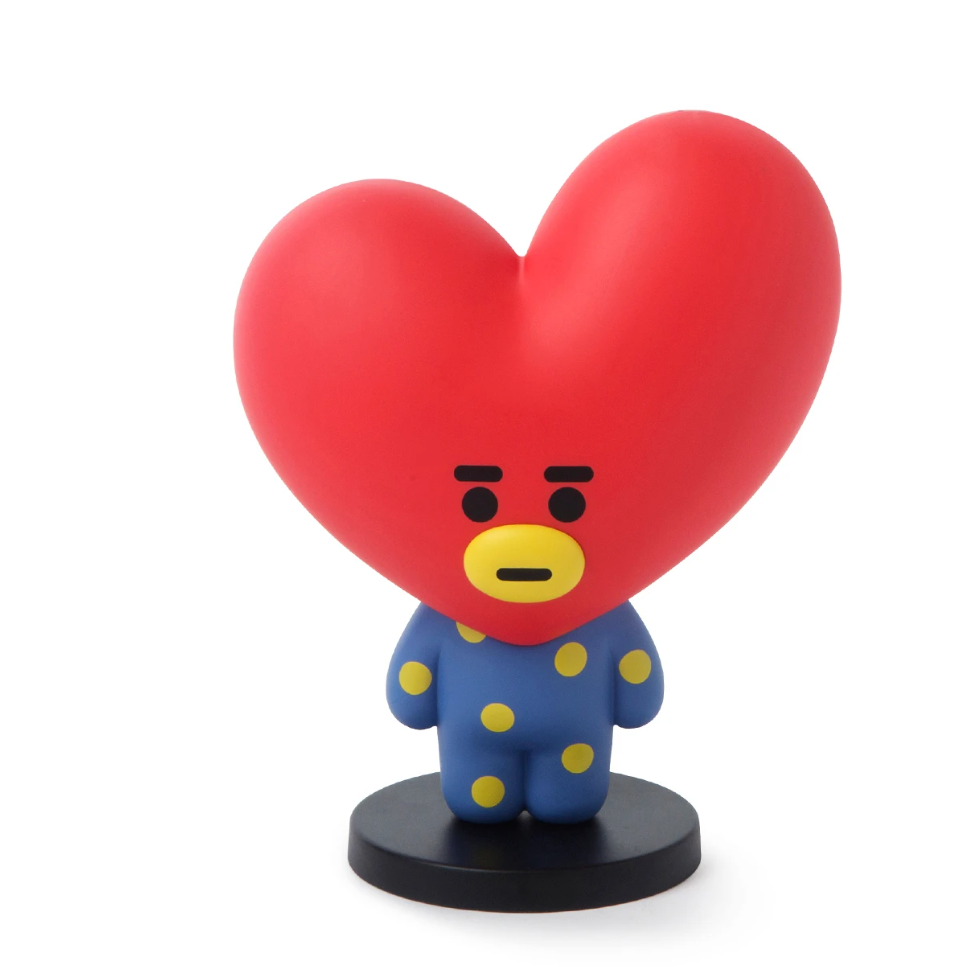 bt21tataactionfigurel红色爱心可动人偶