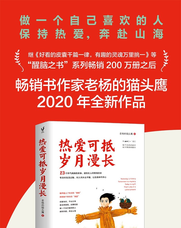 热爱可抵岁月漫长老杨的猫头鹰2020年全新作品做一个自己喜欢的人保持