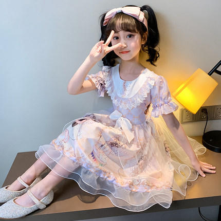 p 女童洛丽塔连衣裙2020新款夏装儿童超洋气时髦小女孩公主可爱裙子