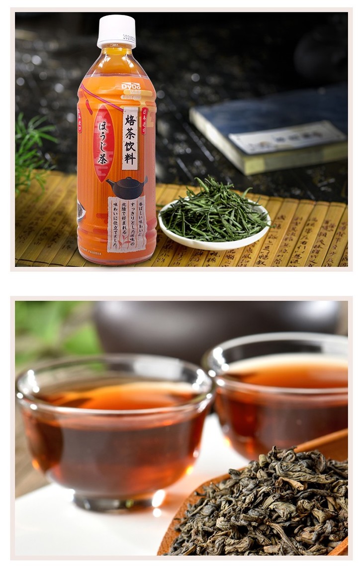 日本进口达亦多焙茶饮料500ml