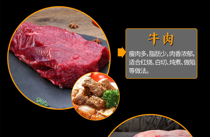 农家散养新鲜黄牛肉 牛腩 牛腱肉 仟佰集微商城