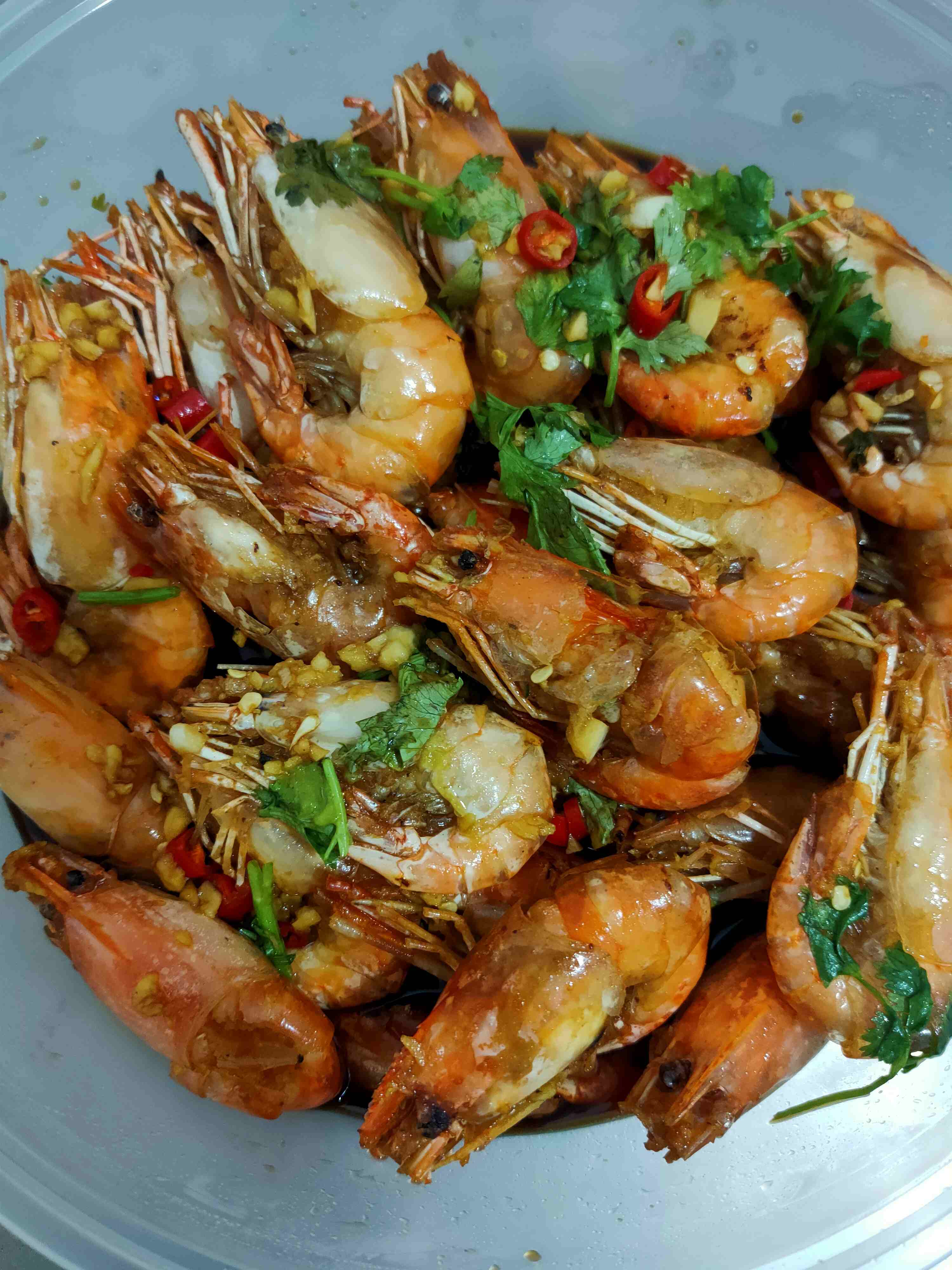 芥末罗氏虾,1.5斤 - 美辉龙海鲜(马王堆总店)
