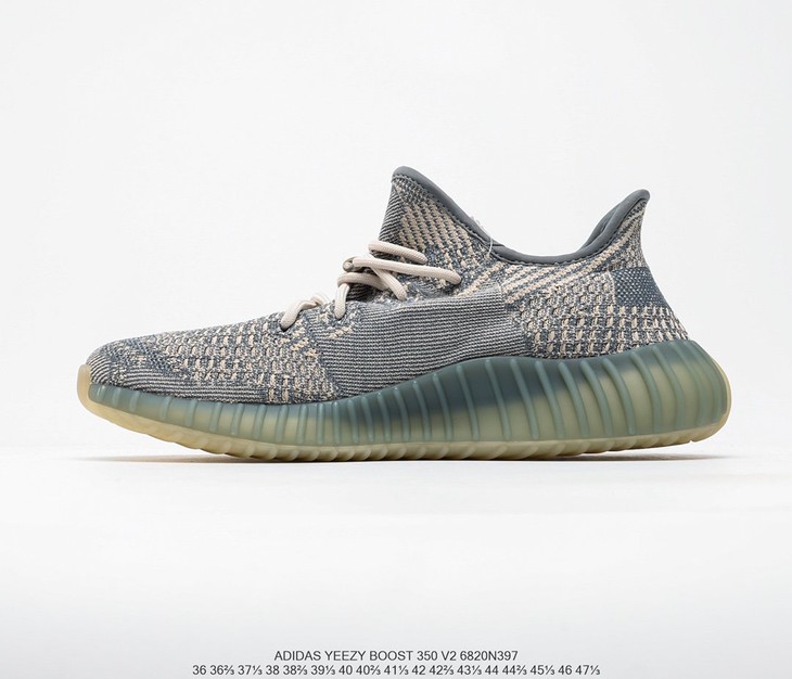 阿迪达斯adidasyeezyboost350v2灰蓝口香糖休闲时尚百搭舒适个性慢跑