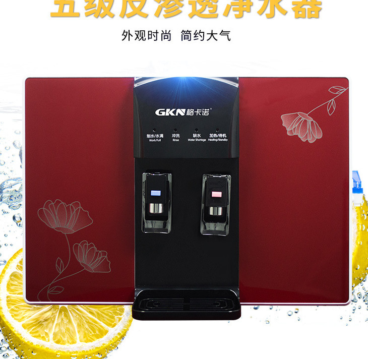 格卡诺厨房家用净水器高端豪华加热一体净水机家用直饮五级纯水机