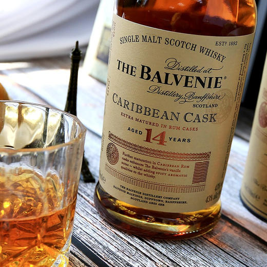 百富14年700ml the balvenie单一纯麦苏格兰威士忌原装进口