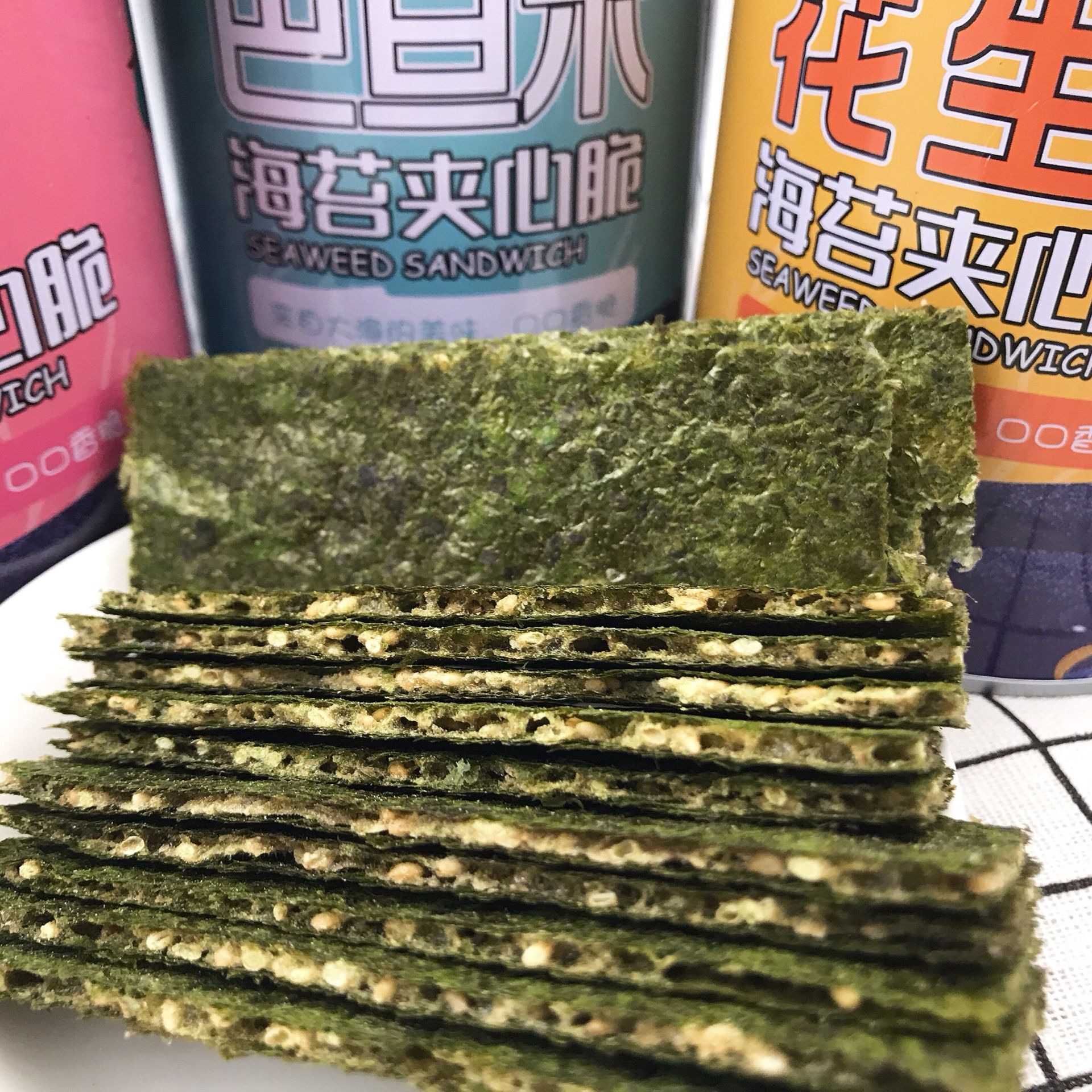 范渔海苔夹心脆40克(口味随机)