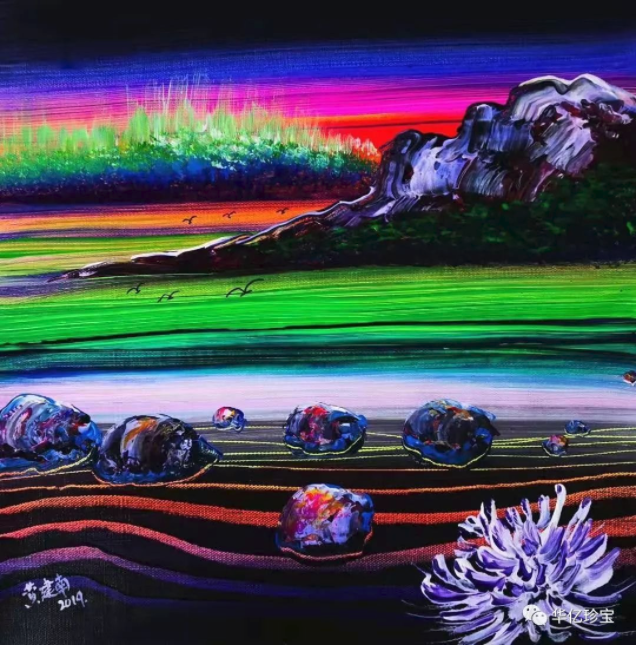 黄建南 油画 2平尺《生命之源》48*48cm