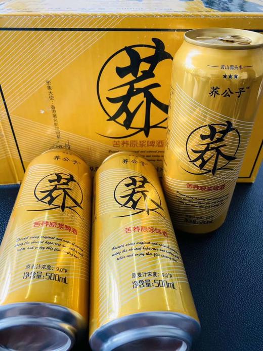 荞公子苦荞原浆啤酒500ml12罐箱包邮