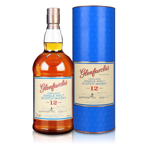 格兰花格12年glenfarclas12yo苏格兰单一麦芽威士忌酒