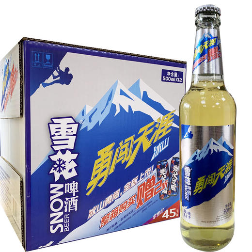 [啤酒]雪花 勇闯天涯冰山500ml*12瓶