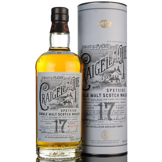 克莱嘉赫17年craigellachie17yo斯贝塞单一麦芽苏格兰威士忌