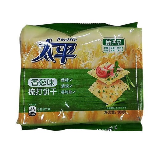 太平梳打饼干香葱味200g袋