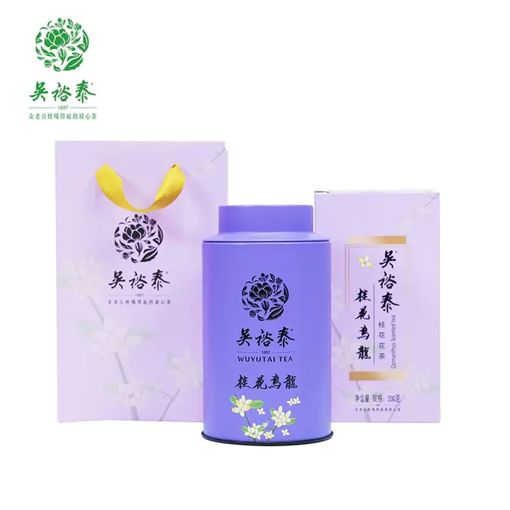 吴裕泰∣罐装桂花乌龙花茶