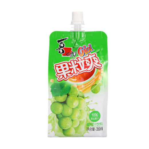 喜之郎cici果粒爽葡萄味350ml/包