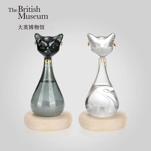 thebritishmuseum大英博物馆盖亚安德森猫风暴瓶桌面玻璃摆件创意礼物