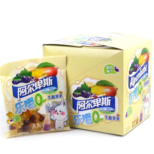阿尔卑斯乐嚼q凝胶糖果混合口味6050克10包装