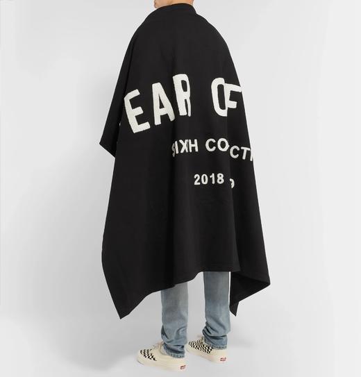 fog fear of god 6th第六季重磅灰色大logo披风披肩斗篷空调毛毯 p