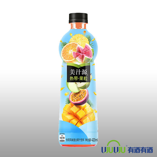 美汁源热带果粒420ml