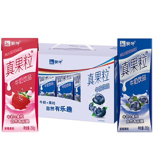 蒙牛 真果粒 蓝莓 蓝莓味 250g*12 盒装