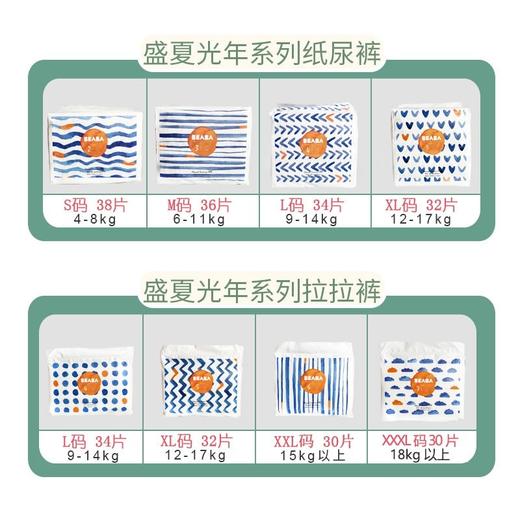 3包起低至$69包beaba碧芭宝贝盛夏光年系列纸尿裤拉拉裤裤smlxl超薄