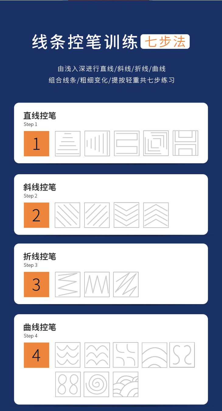 华夏万卷控笔训练专用练习本小学生控笔训练练习字帖楷书入门基础笔控