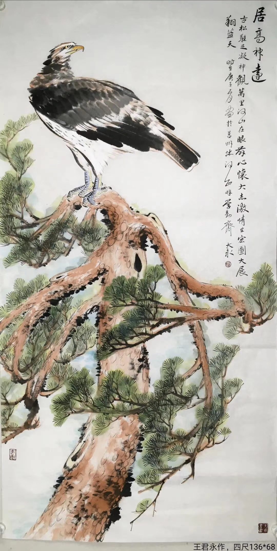 《松鹤延年》国画