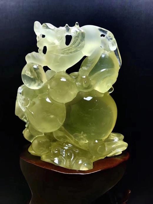 黄水晶貔貅摆件