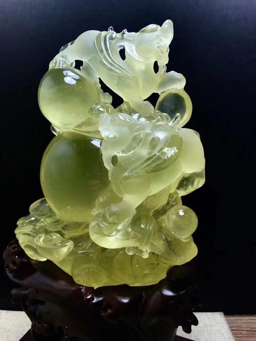 黄水晶貔貅摆件