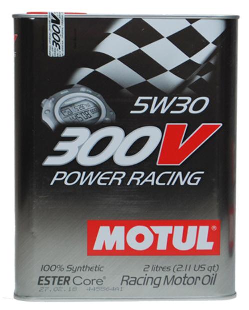 motul摩特欧洲进口多酯类300vpowerracing5w30sn级全合成机油润滑油2l