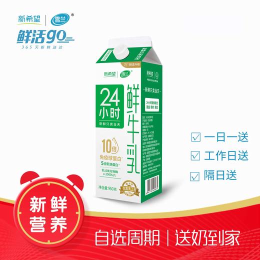 【推荐】24小时鲜牛乳 | 屋顶盒950g 30盒 - 雪兰牛奶旗舰店