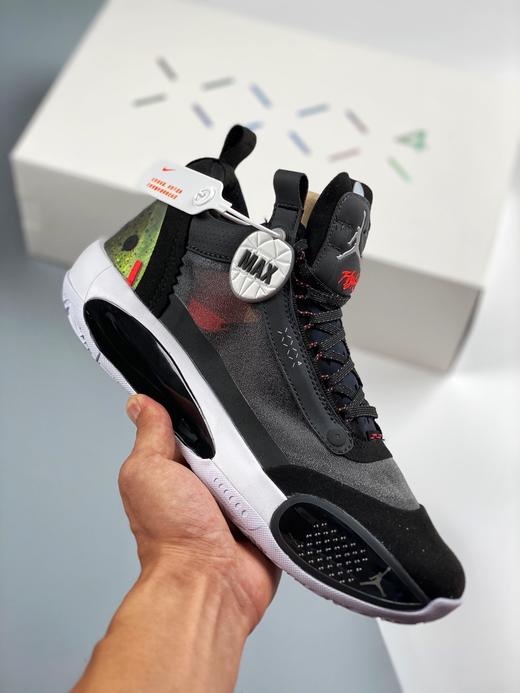 男鞋air jordan 34 "heritage" 黑红镭射配色篮球鞋 aj34