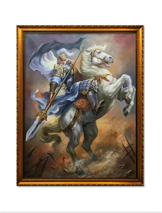 《五虎上将》油画