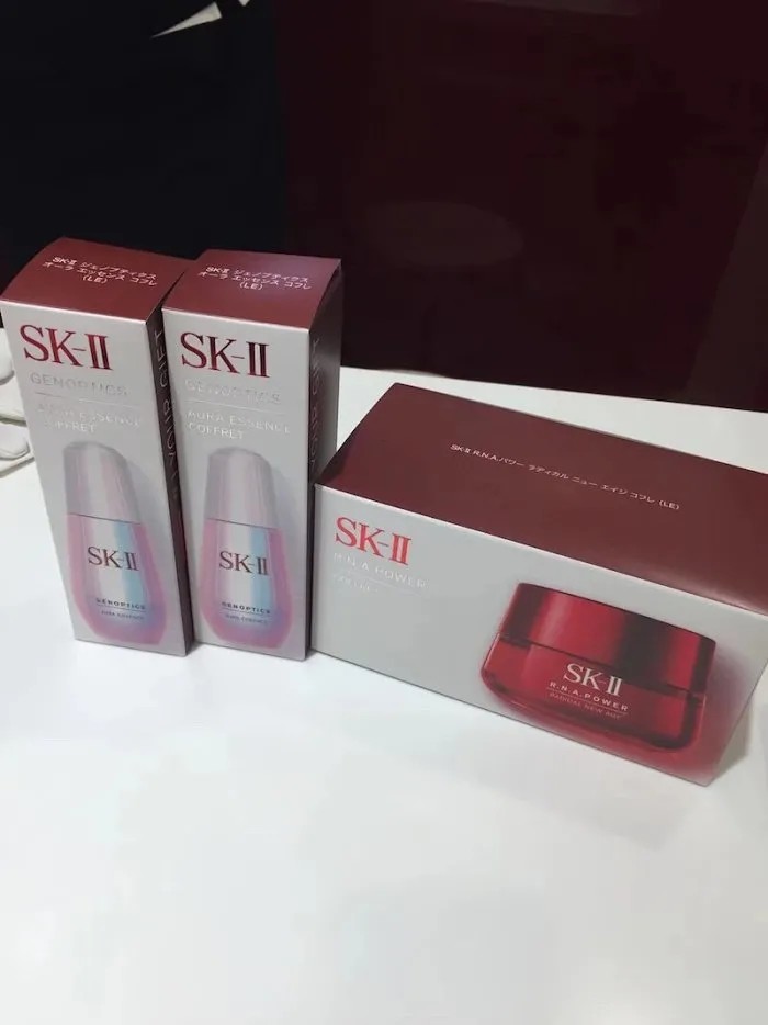 现货日本skiiskiisk2环采精华小灯泡50ml套装送面霜15gml两件套盒装