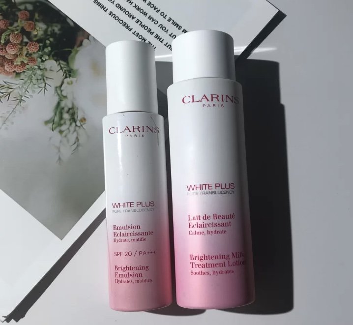 娇韵诗clarins 清透美白柔肤水乳两件套 提亮肤色淡斑