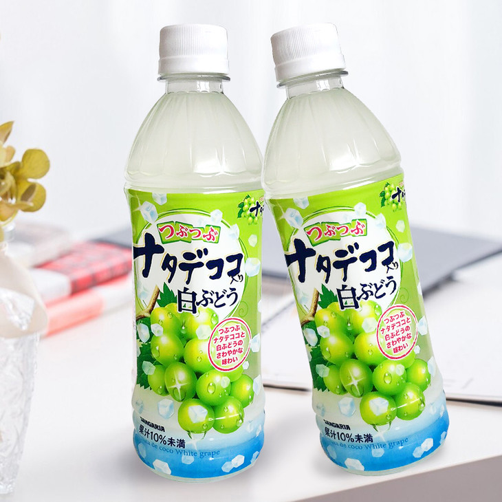 日本三佳丽椰果白葡萄水果饮料