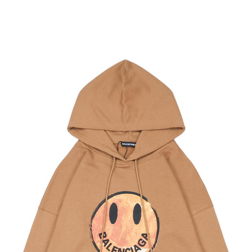 balenciaga/巴黎世家 20ss 渐变笑脸印花长袖连帽卫衣